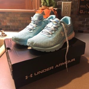 Blue under Armour sneakers